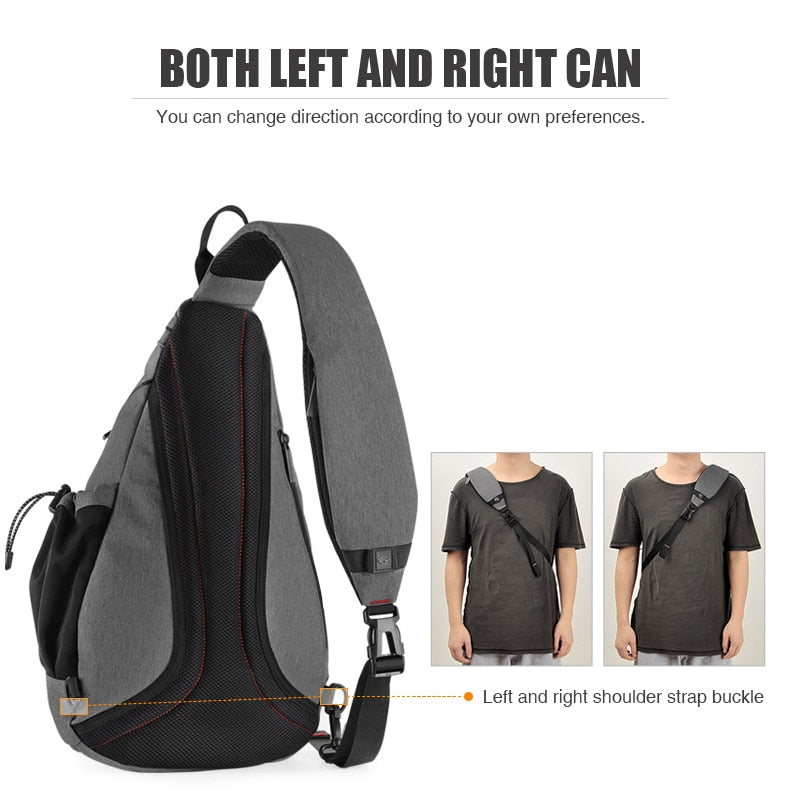 Mixi Men One Shoulder Backpack Women Sling Bag Crossbody USB Boys Cycling Sports Travel Versatile Fashion Bag Student School 0 DailyAlertDeals