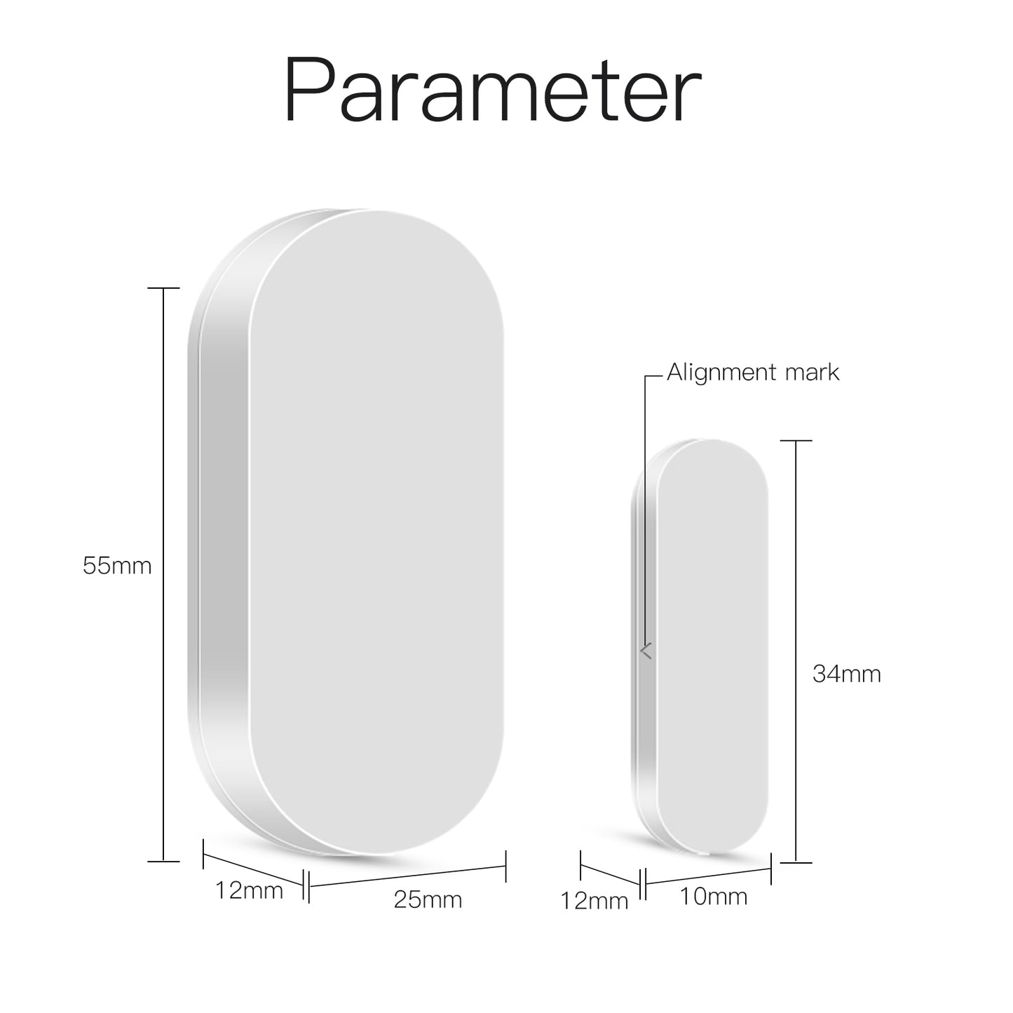 Tuya ZigBee/Wifi Smart Window Door Gate Sensor Detector Smart Home Security Alarm System Smart Life Tuya App Remote Control Home Alarm Systems DailyAlertDeals