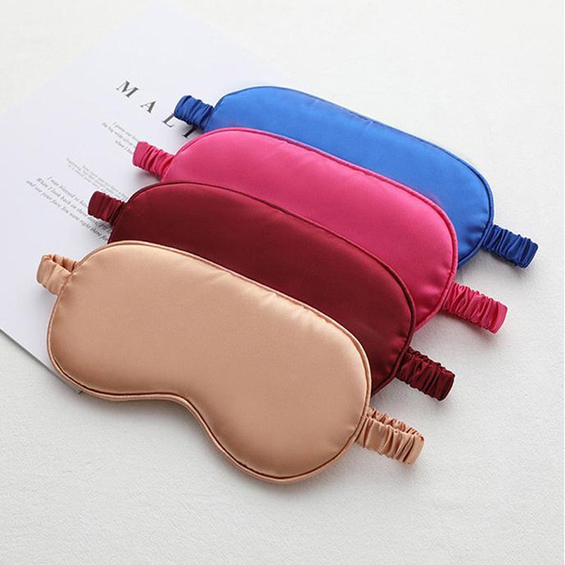 1Pc Eyeshade Sleeping Eye Mask Cover Eyepatch Blindfold Solid Portable New Rest Relax Eye Shade Cover Soft Pad eye cover DailyAlertDeals