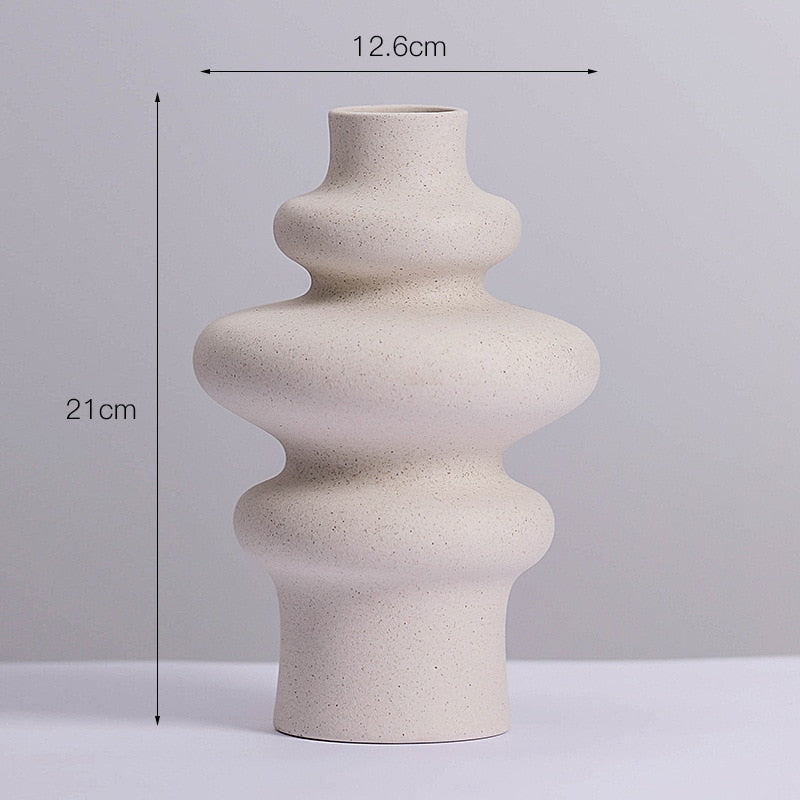 Vases Ceramic Vase Home Decor Nordic Room Decor Modern Wedding Decoration Accessories Desktop Art Decorations Dropshipping 0 DailyAlertDeals