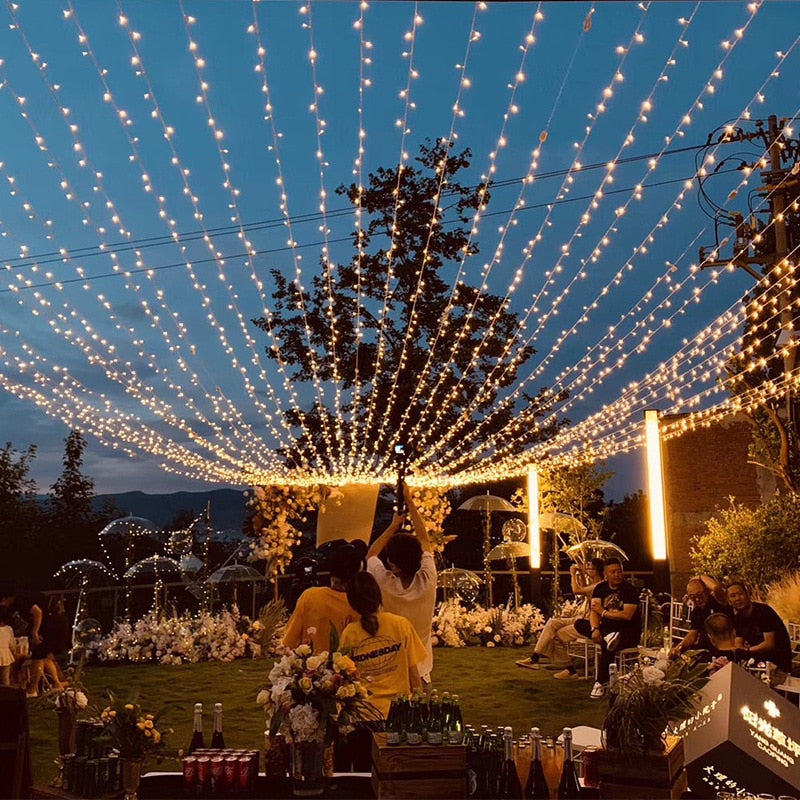 Fairy Lights 10M-100M Led String Garland Christmas Light Waterproof For Tree Home Garden Wedding Party Outdoor Indoor Decoration RGB LED Light String DailyAlertDeals