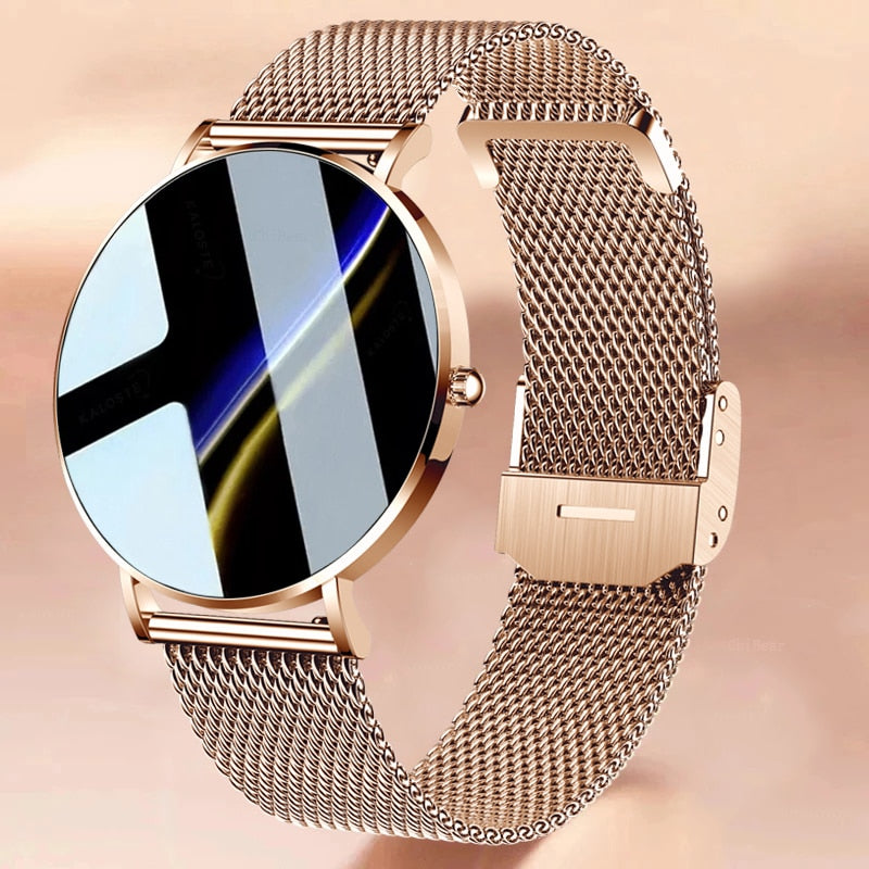 Ultra Thin Smart Watch Women 1.36 AMOLED 360*360 HD Pixel Display Always Show Time Call Reminder Smartwatch Ladies+Box ultra thin smart watch DailyAlertDeals   