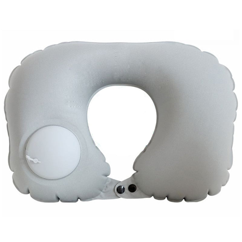 Inflatable PVC Footrest Travel Pillows for Kids - Perfect for Resting on Airplanes, Cars, and Buses During Travel Travel Pillows DailyAlertDeals Gray 1