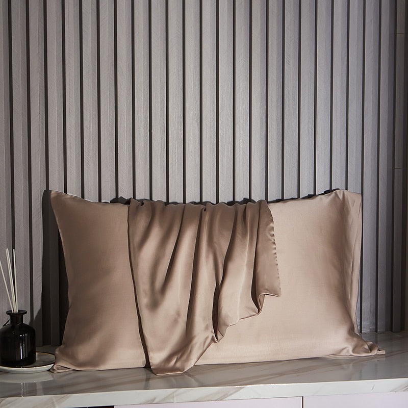 100% Natural Mulberry Silk Pillow Case Real Silk Protect Hair Skin Pillowcase Any Size Customized Bedding Pillow Cases Cover Pillowcases & Shams DailyAlertDeals Khaki 50x65cm 1pc 