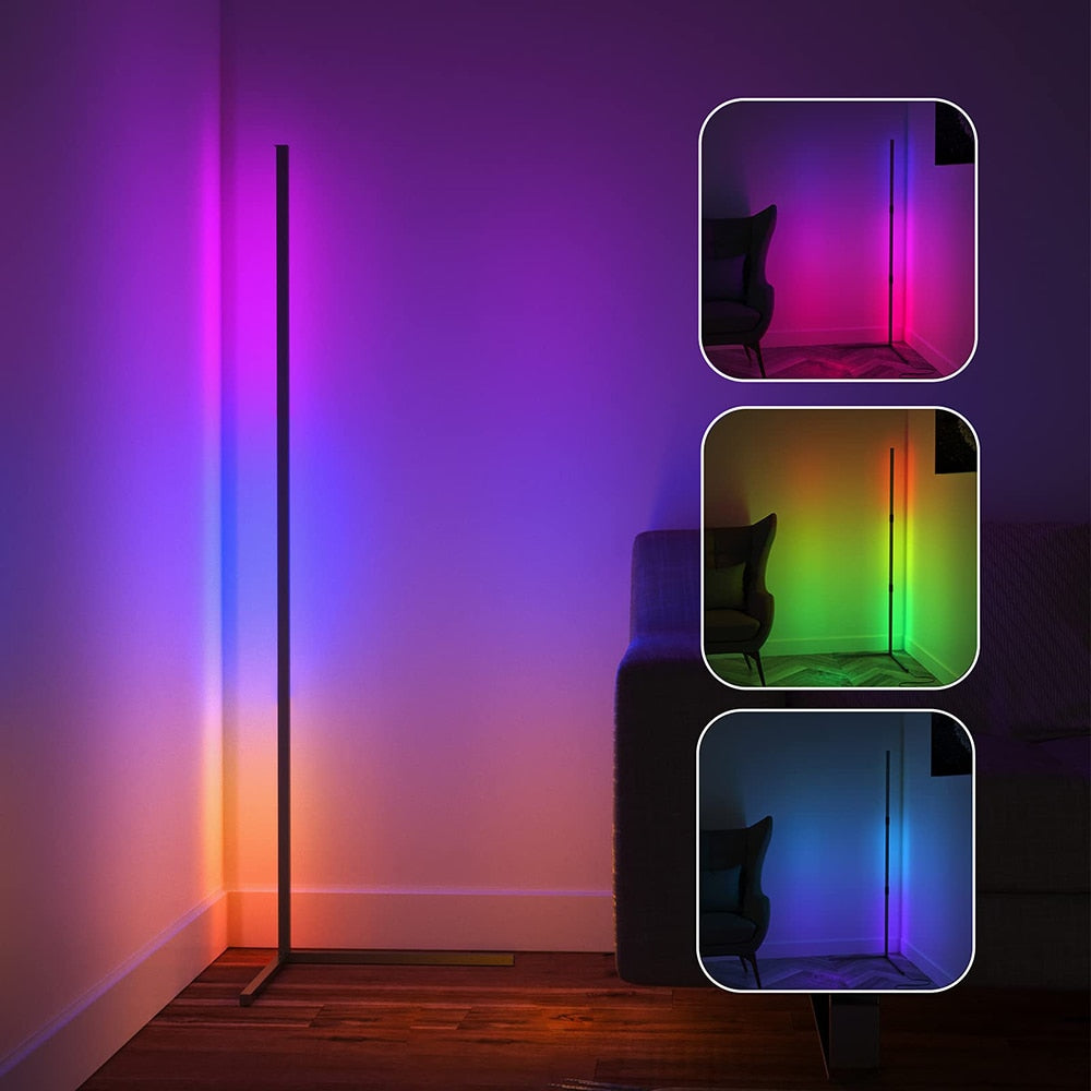 Modern Led Floor Lamp RGB Nordic Floor Lamps Living Room Indoor RGB Atmosphere Floor Light Standing Lamps for Bedroom Decoration 0 DailyAlertDeals
