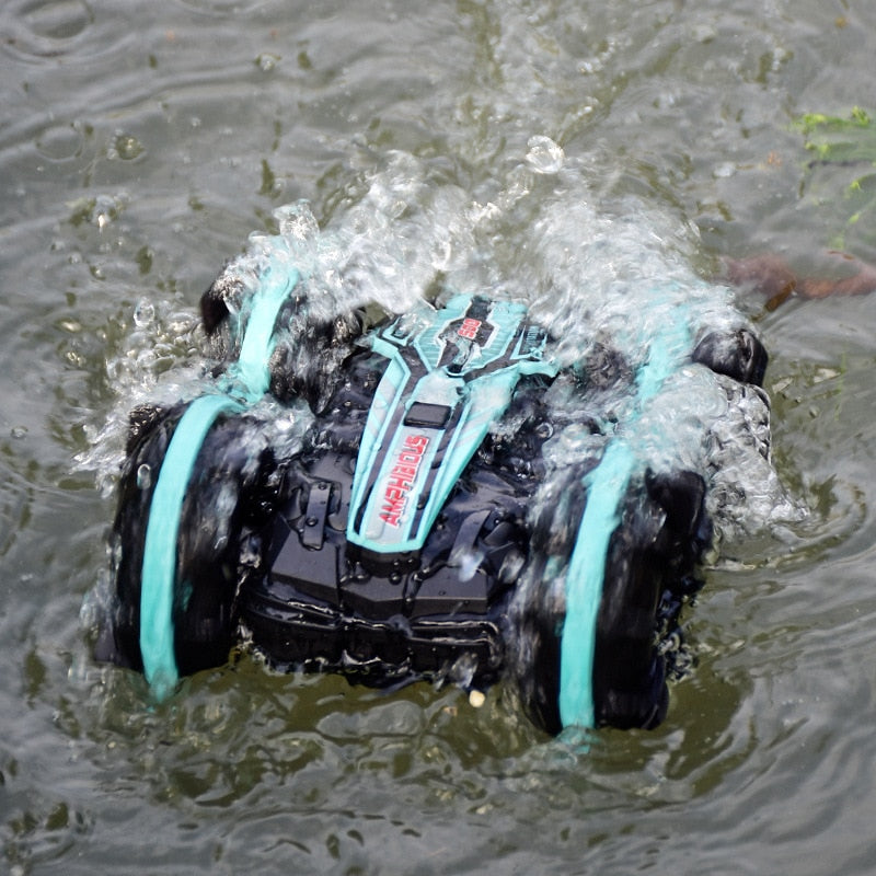 Newest High-tech Remote Control Car 2.4G Amphibious Stunt RC Car Double-sided Tumbling Driving Children Electric Toys for Boy Stunt RC Car Double-sided Tumbling Driving Children Electric Toys for Boy DailyAlertDeals