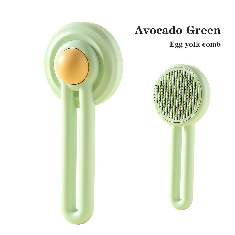 Kimpets Cat Comb Dog Hair Remover Brush Pet Grooming Slicker Needle Comb Removes Tangled Self Cleaning Pet Supplies Accessories 0 DailyAlertDeals Green 1