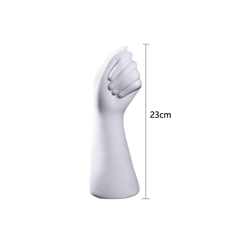 Nordic Style Ceramics Vase Modern Creative Hand Vase Flowers Arrangement Home Decor Office Desktop Living Room Ornament Gifts 0 DailyAlertDeals