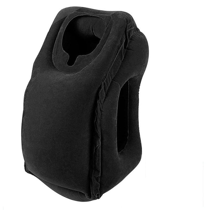 Inflatable Air Cushion Travel Pillow Headrest Chin Support Cushions for Airplane Plane Office Rest Neck Nap Pillows Travel Pillows DailyAlertDeals