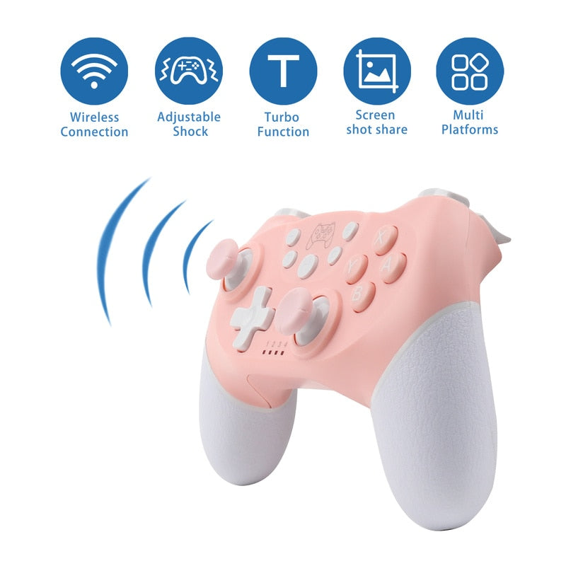 BT Wireless Game Controller for Switch Pro Lite Oled Gamepad Joystick for PC Game Controller with Programmable Wake up Function BT Wireless Game Controller for Switch Pro DailyAlertDeals