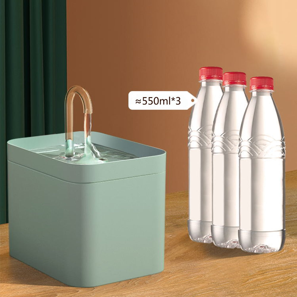 Cat Water Fountain Auto Filter USB Electric Mute Cat Drinker Bowl 1.5L Recirculate Filtring Drinker for Cats Pet Water Dispenser 0 DailyAlertDeals