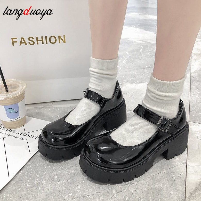 Women heels Shoes mary janes Pumps platform Lolita shoes on heels Women's Japanese Style Vintage Girls High Heel shoes for women 0 DailyAlertDeals