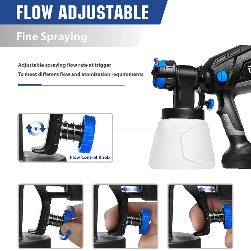 PROSTORMER 600W Electric Spray Gun,1000ml Paint Sprayer Easy Spraying 0 DailyAlertDeals
