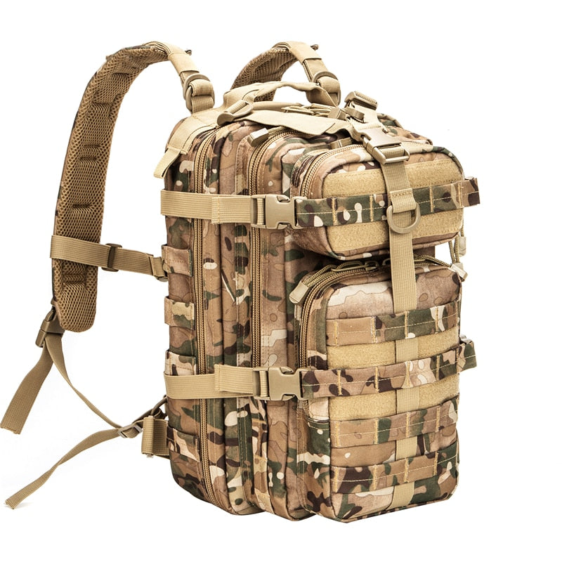 Men Army Military Tactical Backpack 1000D Polyester 30L 3P Softback Outdoor Waterproof Rucksack Hiking Camping Hunting Bags Men Army Military Tactical Backpack DailyAlertDeals Multicam United States 