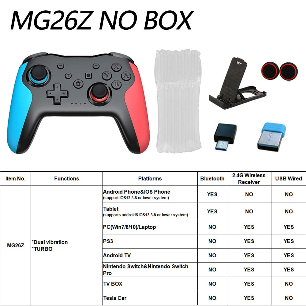 Original Wireless Controller Bluetooth For Nintendo Switch Pro PC PS3 Joystick Gamepad NFC Professional Lag-Free Gamepad BT Wireless Game Controller for Switch Pro DailyAlertDeals MG26Z China 1 PCS