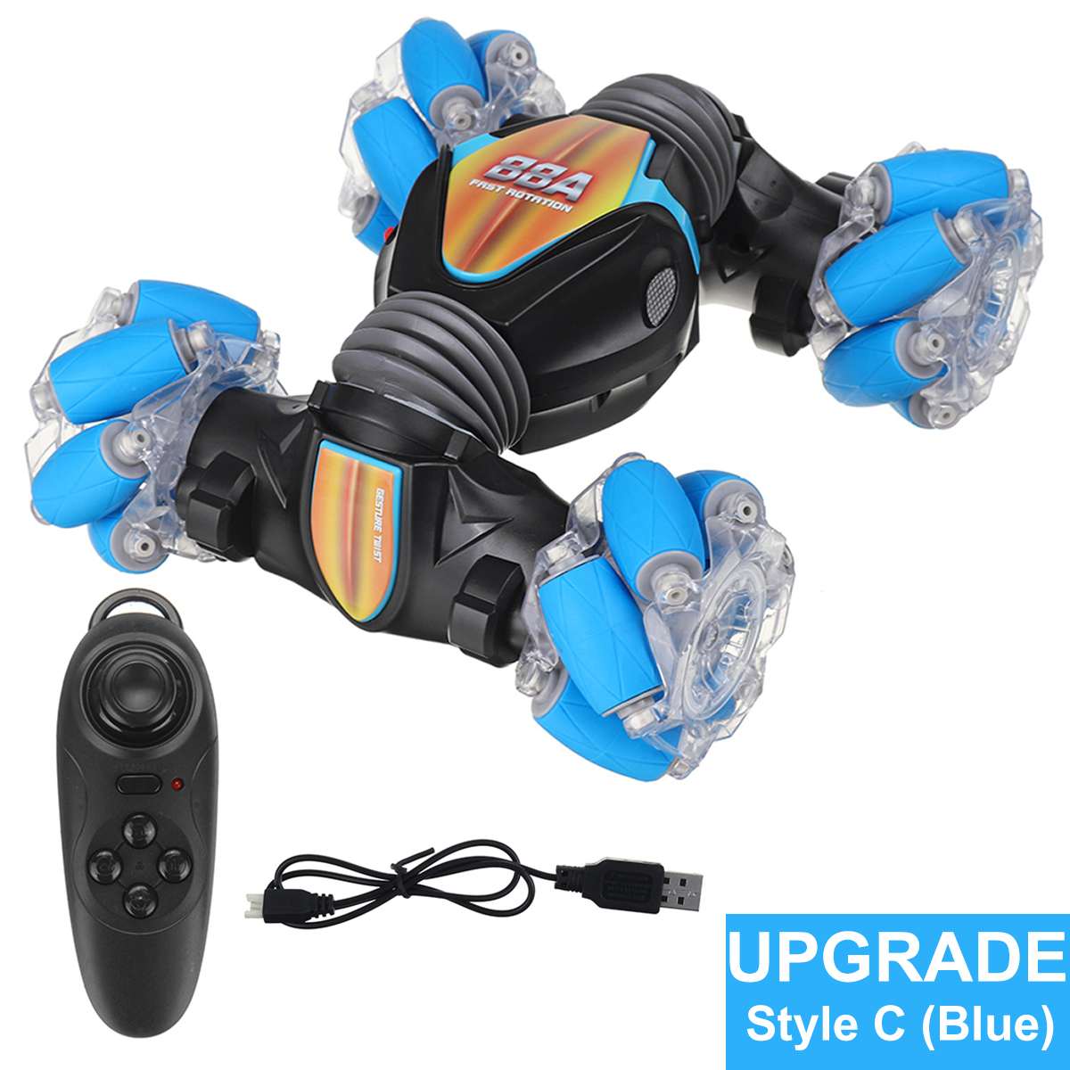 RC Car 4WD Radio Control Stunt Car Gesture Induction Twisting Off-Road Vehicle Drift RC Toys With Light & Music RC Car Toys for children DailyAlertDeals