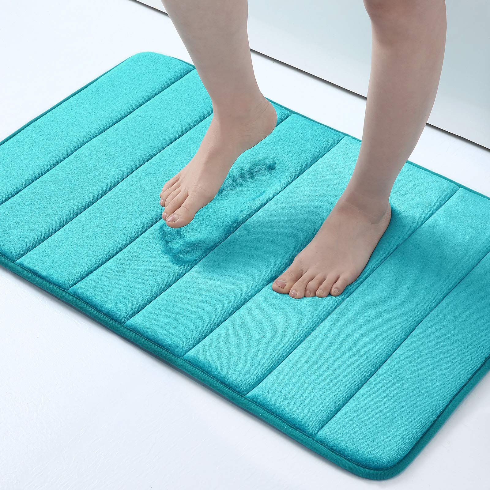 Memory Foam Bath Mat Anti-Slip Shower Carpet Soft Foot Pad Decoration Floor Protector Absorbent Quick Dry Bathroom Rug Mats & Rugs DailyAlertDeals