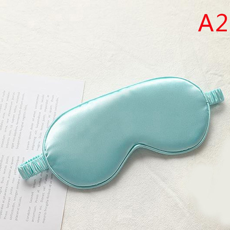 1Pc Eyeshade Sleeping Eye Mask Cover Eyepatch Blindfold Solid Portable New Rest Relax Eye Shade Cover Soft Pad eye cover DailyAlertDeals as pic 1