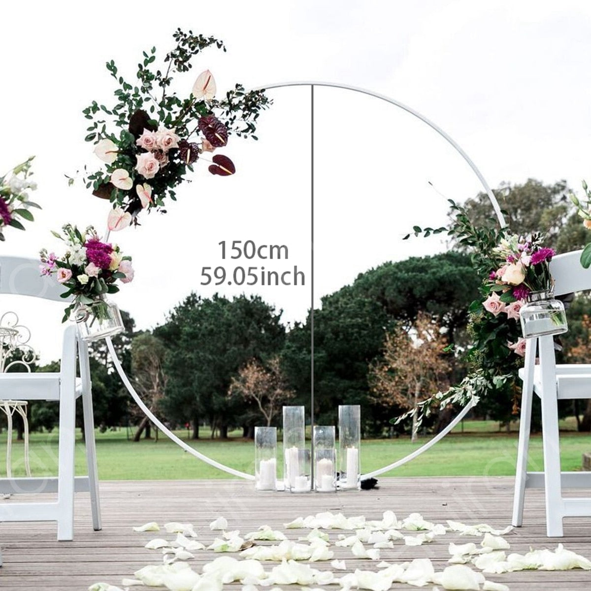 Round Balloon Arch Kit Holder Bow of Balloon Circle Wreath Balloon Stand Support Wedding Birthday Party Decor Baby Shower 0 DailyAlertDeals