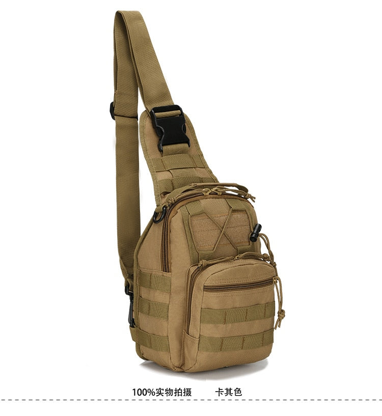 Hiking Trekking Backpack Sports Climbing Shoulder Bags Tactical Camping Hunting Daypack Fishing Outdoor Military Shoulder Bag 0 DailyAlertDeals khaki 20L