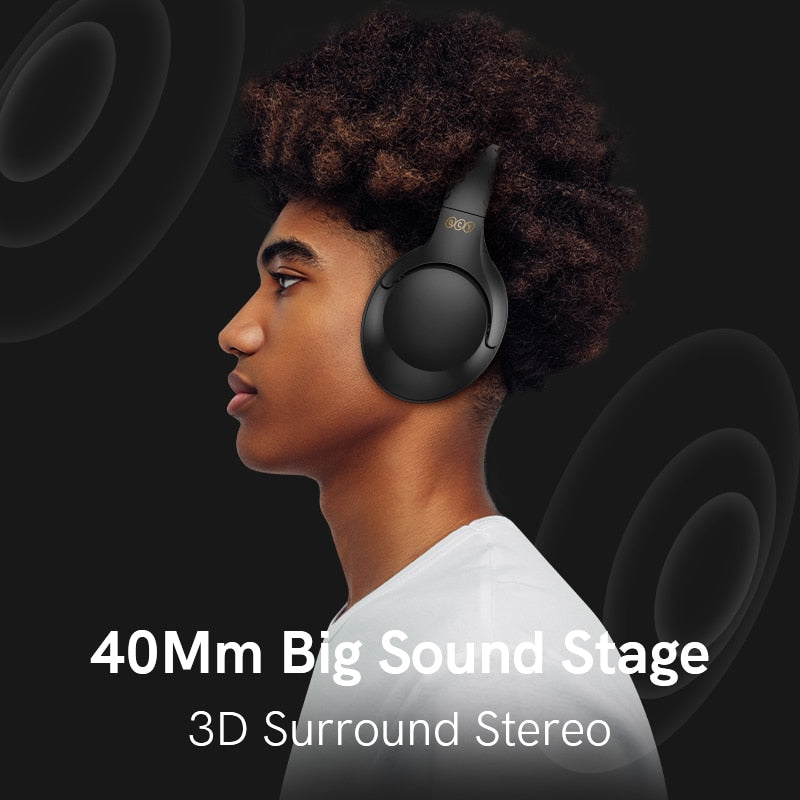 H2 Wireless Headphone Bluetooth 5.3 Earphone BASS HIFI Stereo Headset 78ms Low Latency for Music Gaming 60-Hour Playtime headphones DailyAlertDeals