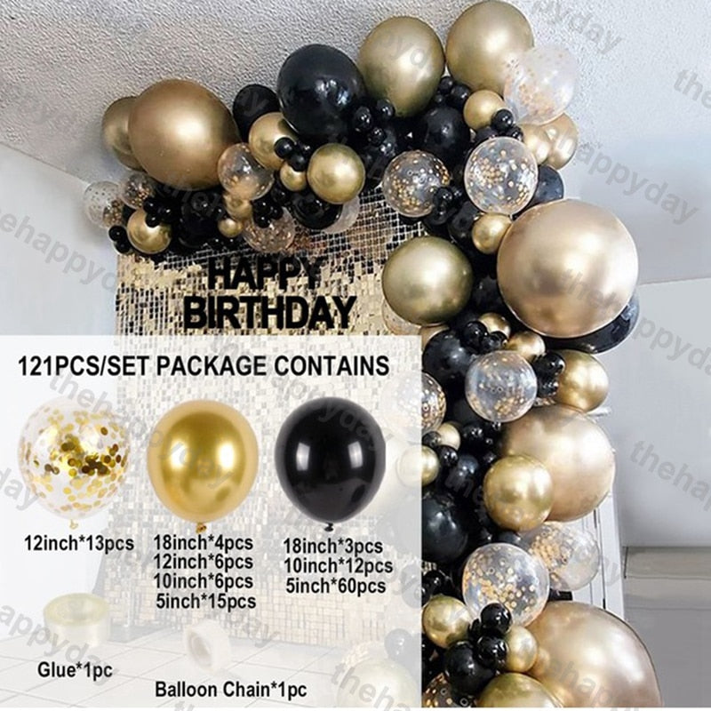 Christmas Balloon Arch Green Gold Red Box Candy Balloons Garland Cone Explosion Star Foil Balloons Christmas Decoration Party Christmas Balloons DailyAlertDeals 121pcs new year Other