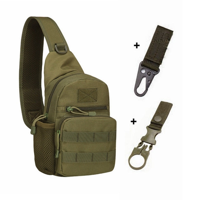 Military Tactical Shoulder Bag Men Hiking Backpack Nylon Outdoor Hunting Camping Fishing Molle Army Trekking Chest Sling Bag 0 DailyAlertDeals A and 2 hook