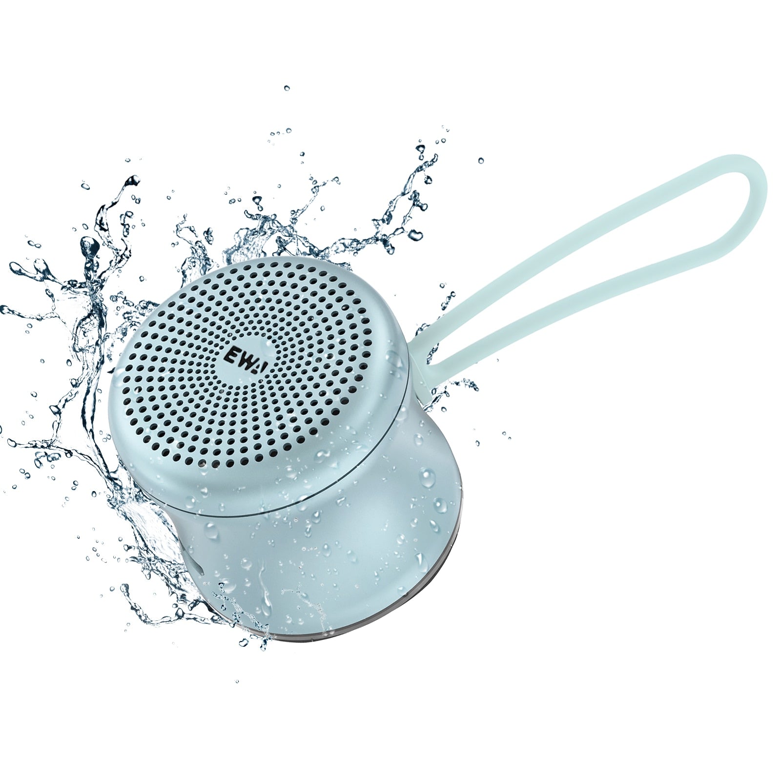 EWA Travel Case Packed, A106 Pro Portable Bluetooth Speaker with Custom Bass Radiator, Brief Design, IP67 Waterproof, Perfect Mini Speaker for Shower, Room, Bike, Car (Black) mini speakers DailyAlertDeals USA A119-Blue