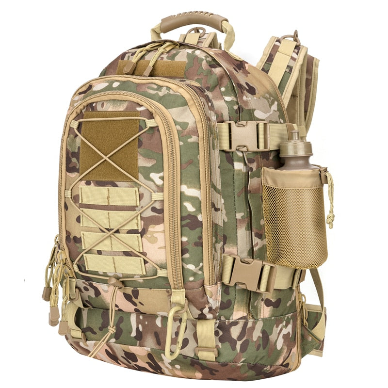 60L Military Tactical Backpack Army Molle Assault Rucksack 3P Outdoor Travel Hiking Rucksacks Camping Hunting Climbing Bags 0 DailyAlertDeals Green Camo China