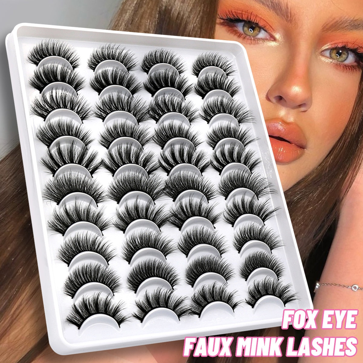 GROINNEYA lashes 5/10/20 pairs 3D Faux Mink Lashes Natural False Eyelashes Dramatic Volume Lashes Eyelash Extension Makeup 0 DailyAlertDeals