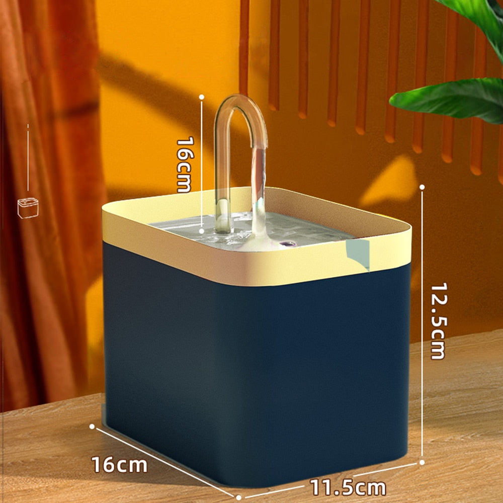 Cat Water Fountain Auto Filter USB Electric Mute Cat Drinker Bowl 1.5L Recirculate Filtring Drinker for Cats Pet Water Dispenser 0 DailyAlertDeals