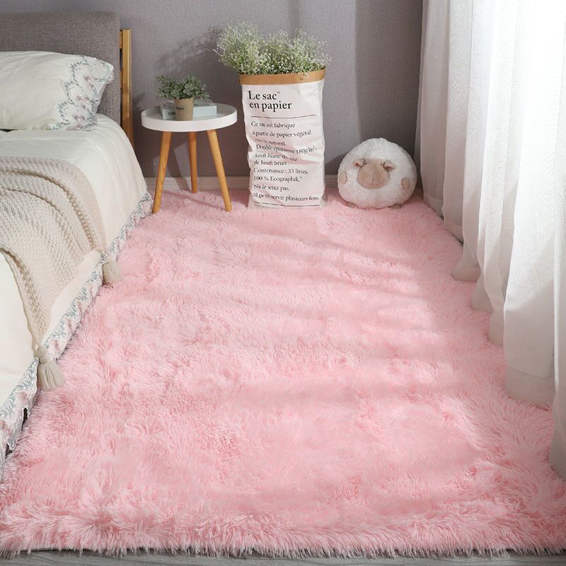 Pink Carpet For Girls Shaggy Children Floor Soft Mat Living Room Decoration Teen Doormat Nordic Red Fluffy Large Size Rugs Carpets & Rugs DailyAlertDeals