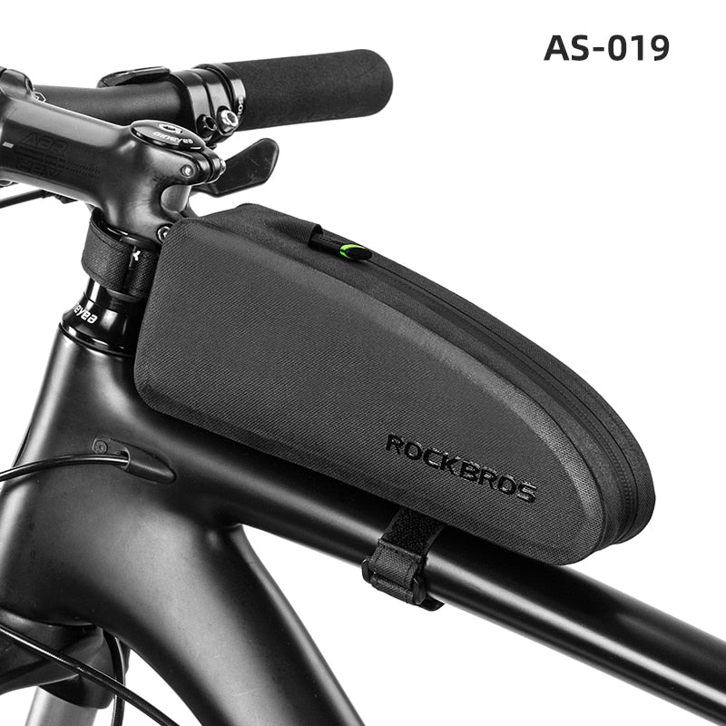 ROCKBROS Bicycle Bag Waterproof Cycling Top Front Tube Frame Bag Large Capacity MTB Road Bicycle Pannier Black Bike Accessories 0 DailyAlertDeals AS-019 1L Poland