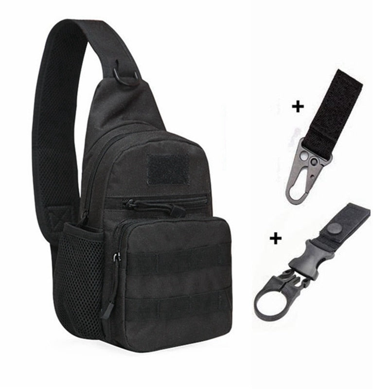 Military Tactical Shoulder Bag Men Hiking Backpack Nylon Outdoor Hunting Camping Fishing Molle Army Trekking Chest Sling Bag 0 DailyAlertDeals B and 2 hook