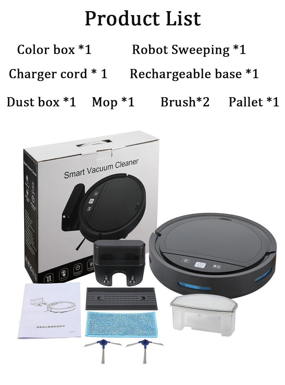 Robot Vacuum Cleaner 2500PA Smart Remote Control Wireless AutoRecharge Floor Sweeping Cleaning appliance Vacuum Cleaner For Home 0 DailyAlertDeals