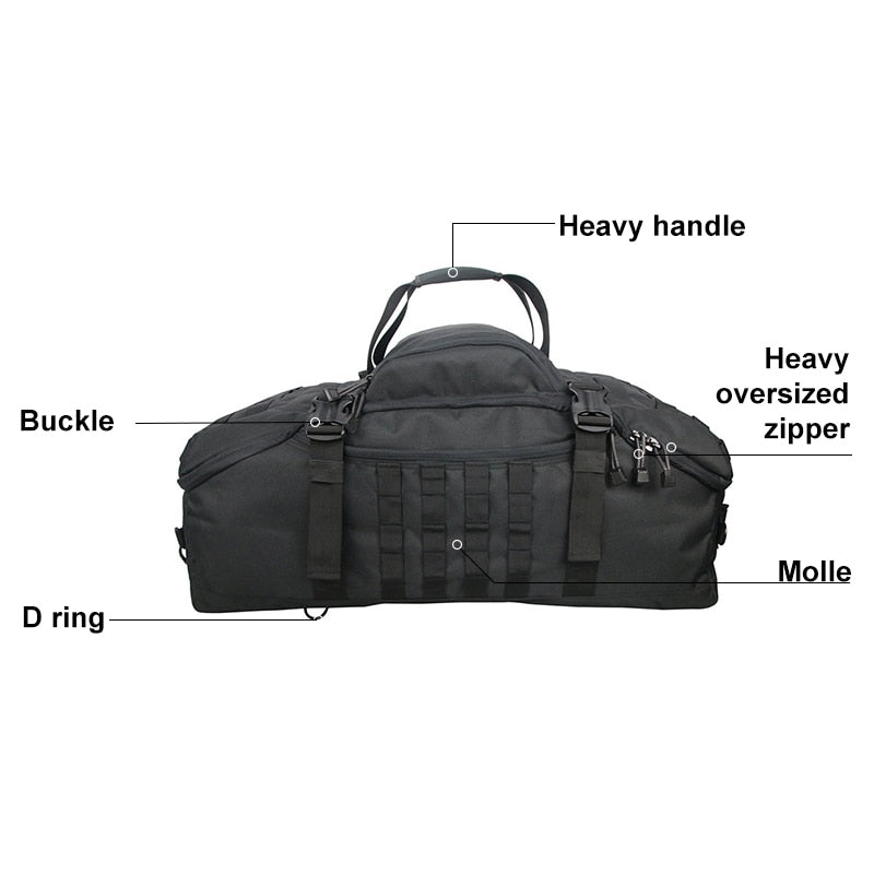 40L 60L 80L Waterproof Travel Bags Large Capacity Luggage Bags Men Duffel Bag Travel Tote Weekend Bag Military Duffel Bag 0 DailyAlertDeals