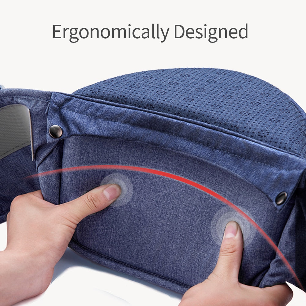 Sunveno Ergonomic Baby Carrier Baby Kangaroo Child Hip Seat Tool Baby Holder Sling Wrap Backpacks Baby Travel Activity Gear Baby Carrier DailyAlertDeals