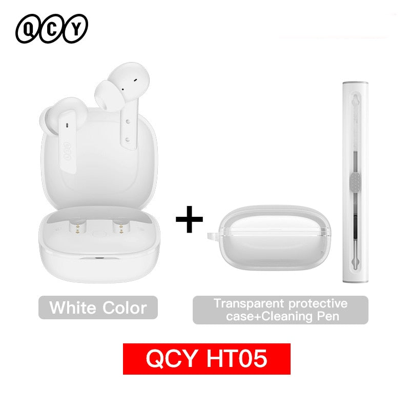 TWS Wireless Bluetooth Earphones handset Earbuds with Noise Cancelling Wireless Bluetooth 5.2 Headphones 6 Mic ENC HD Call TWS Earphones Wireless Bluetooth handset DailyAlertDeals White with Case Pen USA