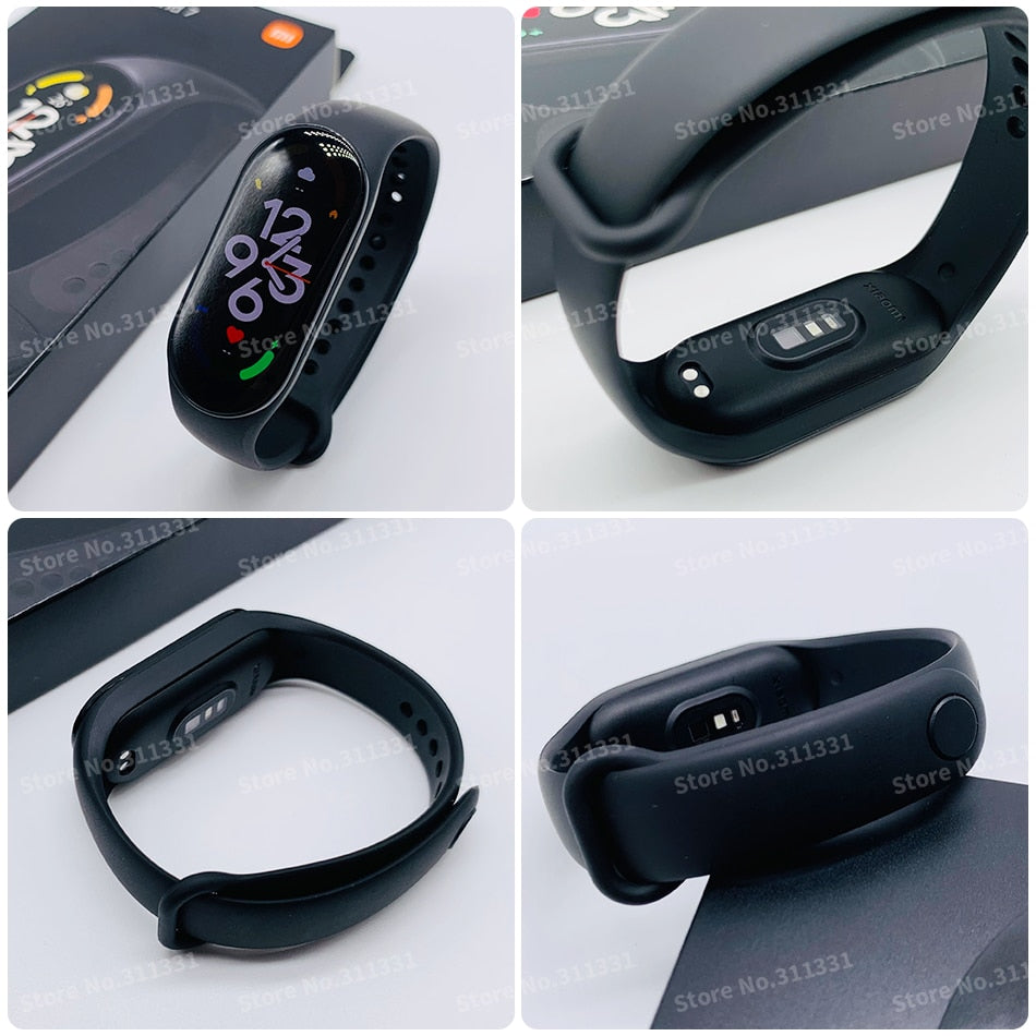 Xiaomi Mi Band 7 Smart Bracelet Fitness Tracker and Activity Monitor Smart Band 6 Color AMOLED Screen Bluetooth Waterproof Fitness Tracker and Activity Monitor Accessories DailyAlertDeals