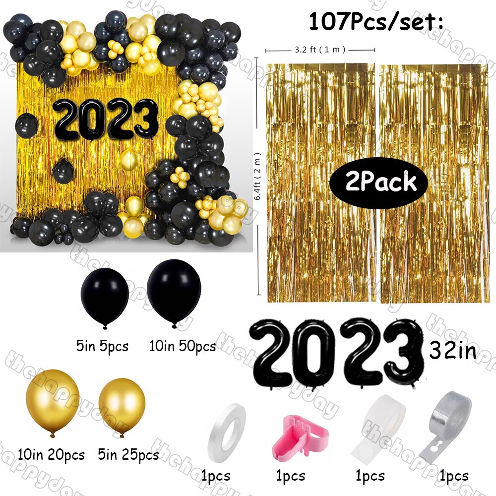 Christmas Balloon Arch Green Gold Red Box Candy Balloons Garland Cone Explosion Star Foil Balloons Christmas Decoration Party Christmas Balloons DailyAlertDeals 107pcs new year Other