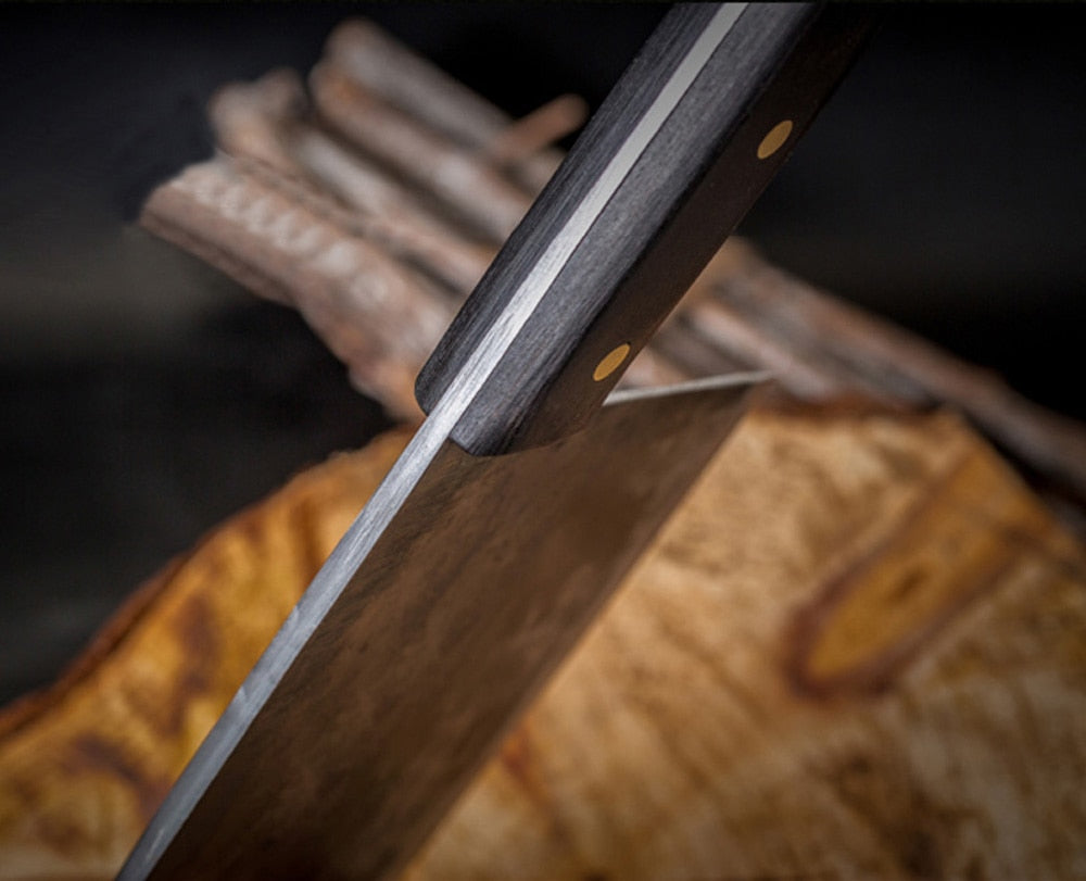 XITUO Full Tang Chef Knife Handmade Forged High-carbon Clad Steel Kitchen Knives Cleaver Filleting Slicing Broad Butcher knife 0 DailyAlertDeals