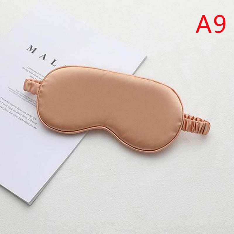 1Pc Eyeshade Sleeping Eye Mask Cover Eyepatch Blindfold Solid Portable New Rest Relax Eye Shade Cover Soft Pad eye cover DailyAlertDeals as pic 8