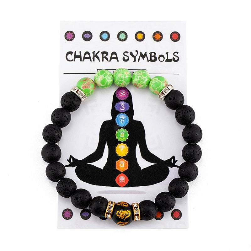 7 Chakra Bracelet with Meaning Cardfor Men Women Natural Crystal Healing Anxiety Jewellery Mandala Yoga Meditation Bracelet Gift 0 DailyAlertDeals