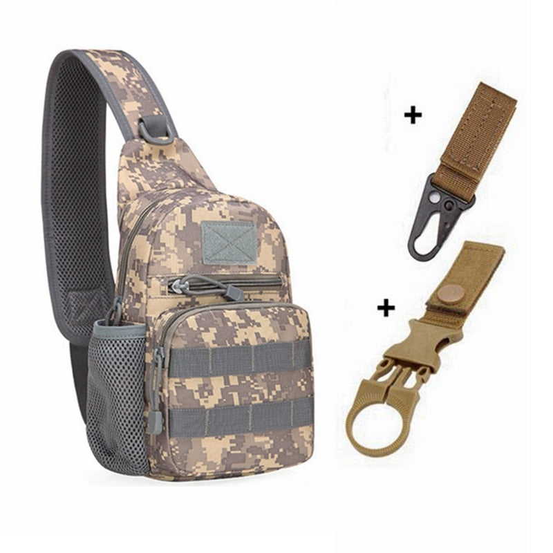 Military Tactical Shoulder Bag Men Hiking Backpack Nylon Outdoor Hunting Camping Fishing Molle Army Trekking Chest Sling Bag 0 DailyAlertDeals ACU and 2 hook