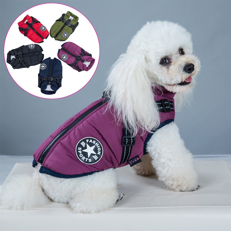 Pet Harness Vest Clothes Puppy Clothing Waterproof Dog Jacket Winter Warm Pet Clothes For Small Dogs Shih Tzu Chihuahua Pug Coat 0 DailyAlertDeals