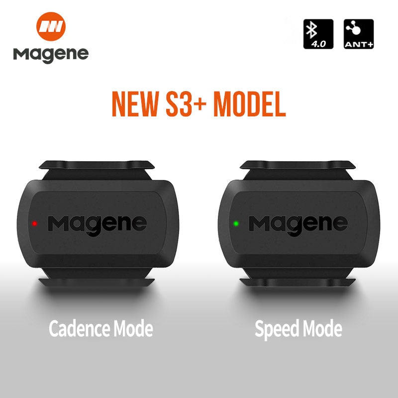 Magene S3+ Speed Cadence Sensor ANT Bluetooth Computer Speedmeter Dual Sensor Bike Accessories Compatible with WahooOnelap Zwift 0 DailyAlertDeals