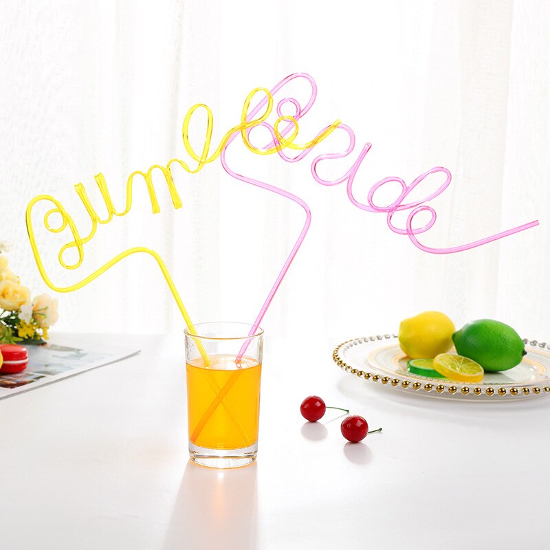 Bride To Be Straw Summer Beach Pool Wedding Engagement Bridal Shower Bachelorette Hen Party Honeymoon Travel Decoration Gift Drinking Straws & Stirrers DailyAlertDeals
