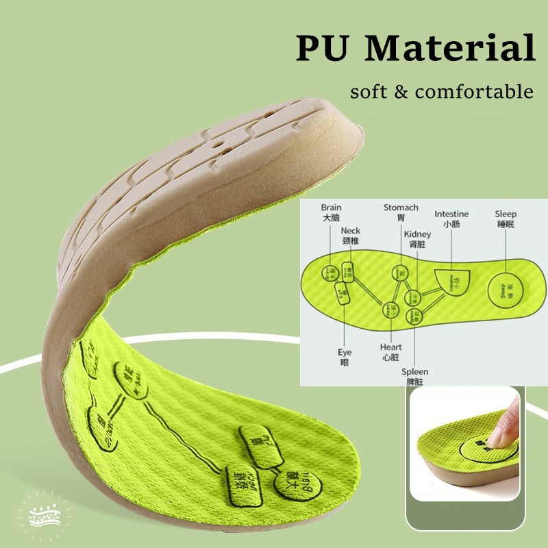 Acupressure on Foot Insoles For Shoes Breathable Deodorant Sport Insoles for Medical Man Women Comfortable Running Shoe Sole 0 DailyAlertDeals
