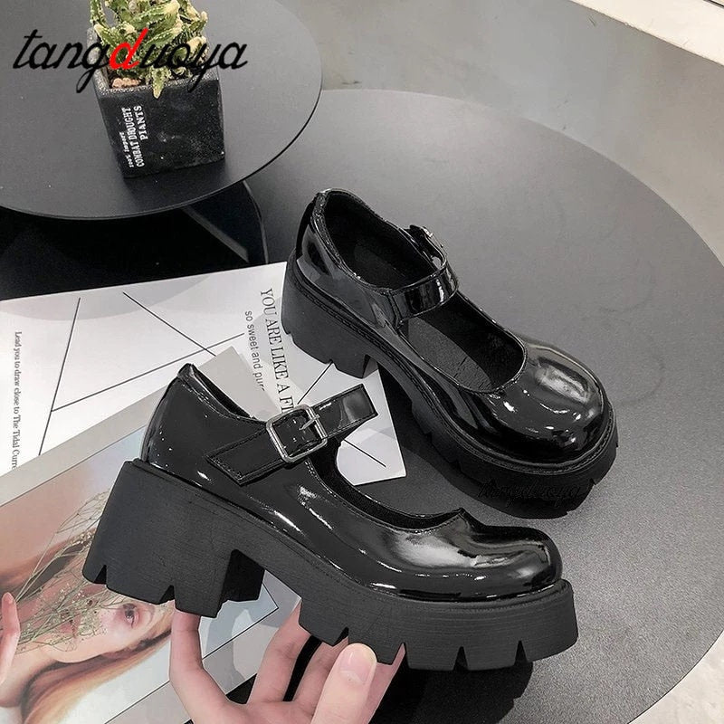 Women heels Shoes mary janes Pumps platform Lolita shoes on heels Women's Japanese Style Vintage Girls High Heel shoes for women 0 DailyAlertDeals