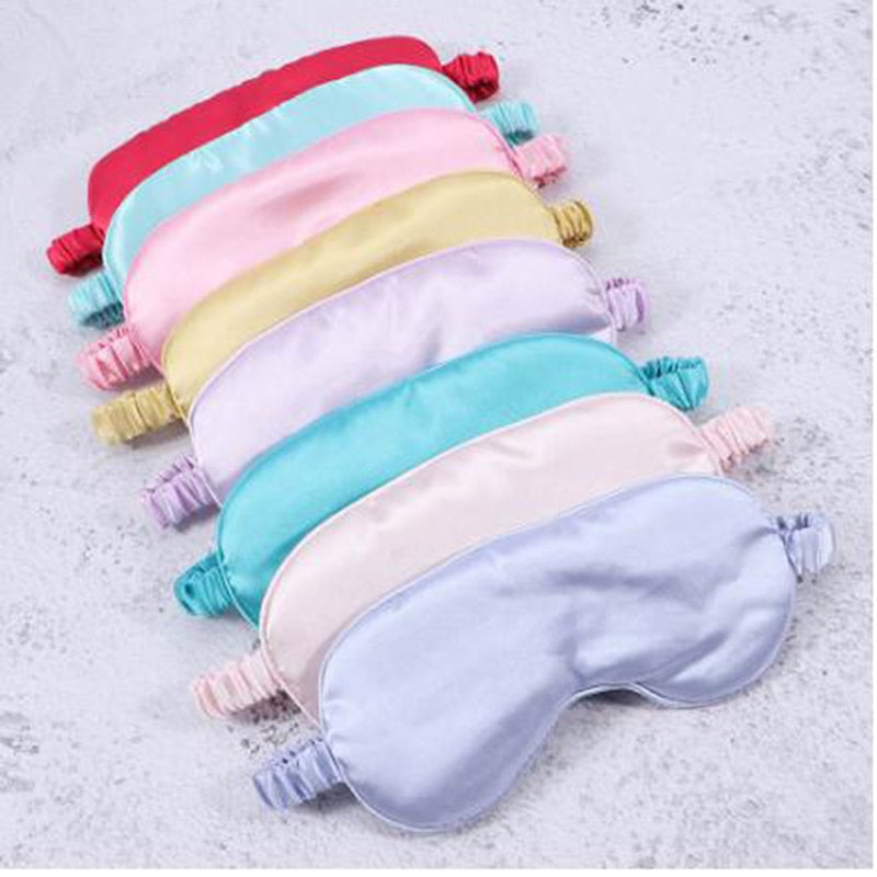 1Pc Eyeshade Sleeping Eye Mask Cover Eyepatch Blindfold Solid Portable New Rest Relax Eye Shade Cover Soft Pad eye cover DailyAlertDeals
